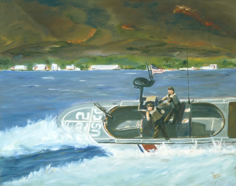 Coast Guard Art Program 2000 Collection, Object Id # 200023, &quot;High Speed Turn,&quot; John Clifford