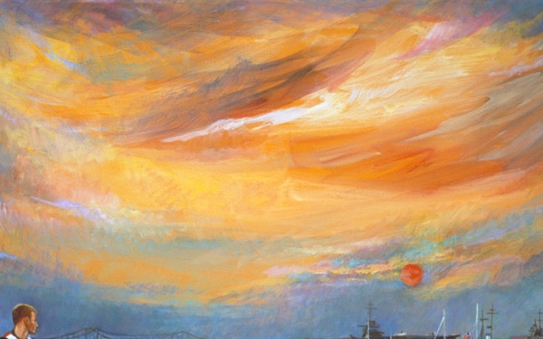 US Coast Guard Art Program 2000 Collection, Object Id# 200042, "Semper Paratus at Patriots Point," Cathy Babcock