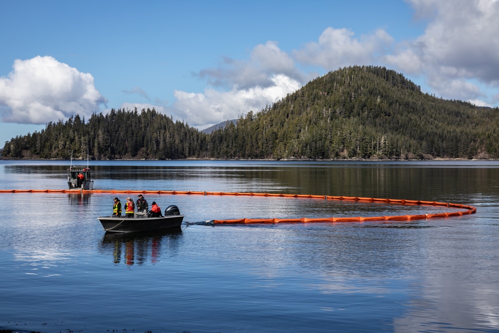 Coast Guard, partner agencies conduct oil spill response exercises near Sitka, Alaska