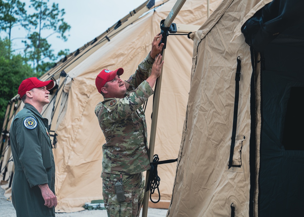 15th Air Force Leaders Visit Tyndall Air Force Base