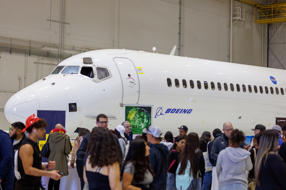 Team Edwards meet local youths during Aerospace Valley Career Fair