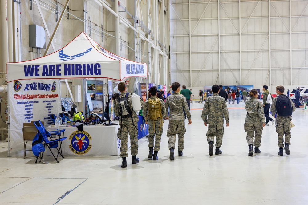 Team Edwards meet local youths during Aerospace Valley Career Fair