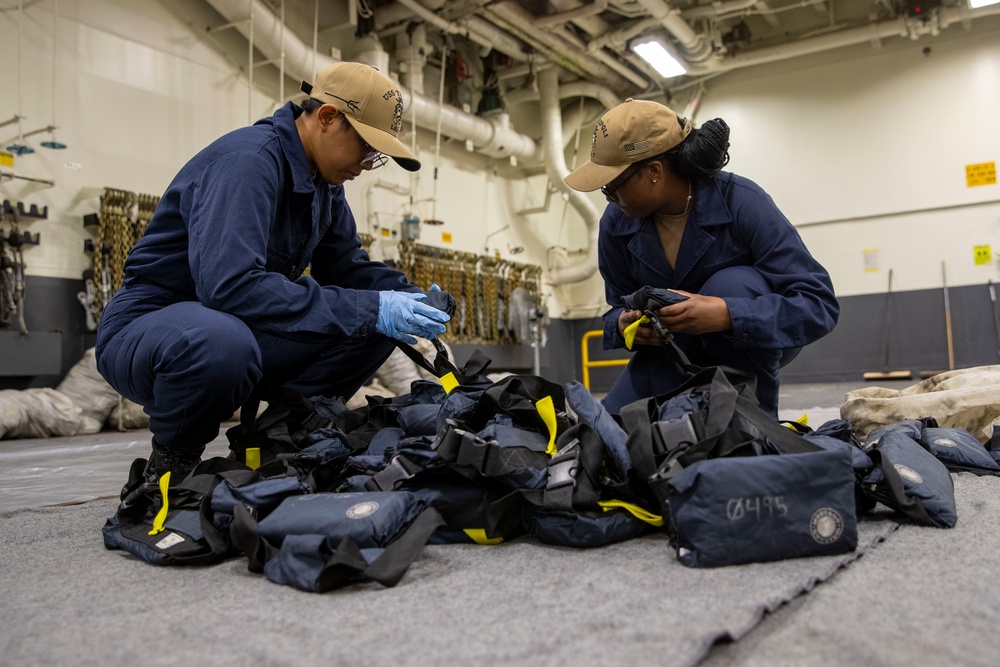 DVIDS - Images - Safety checks onboard USS Tripoli [Image 5 of 5]