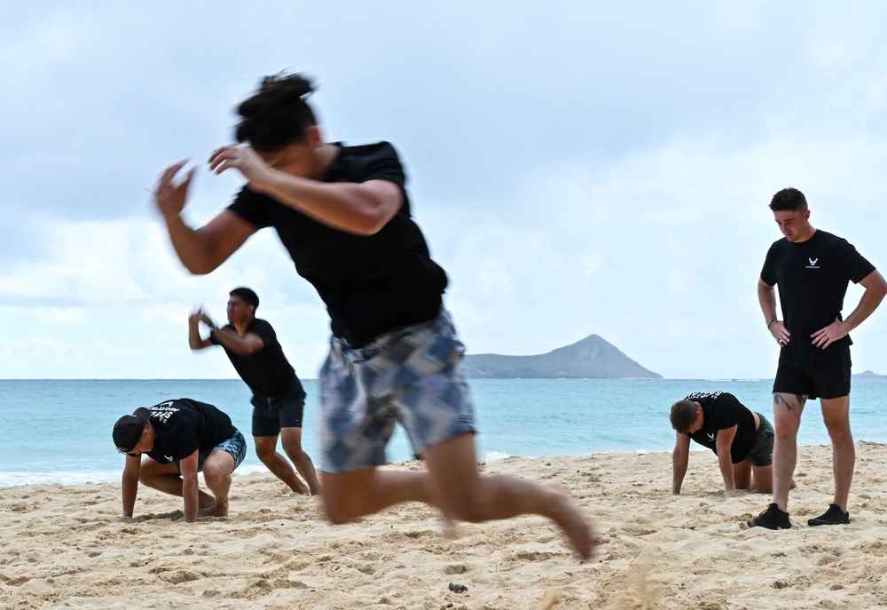 U.S. Air Force Special Warfare Recruit Beach Training