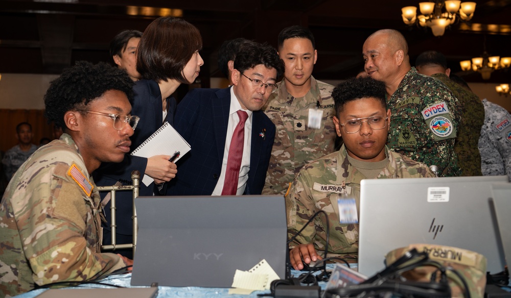 Balikatan 24: Japanese State Minister of Defense visits Balikatan CYDEX