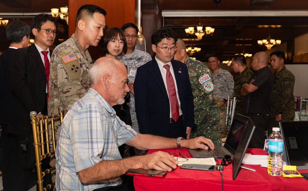 Balikatan 24: Japanese State Minister of Defense visits Balikatan CYDEX