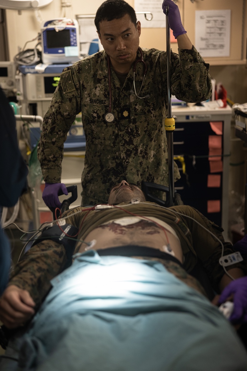U.S. Marines And Sailors Aboard USS New York (LPD 21) Conduct Mass Casualty Exercise
