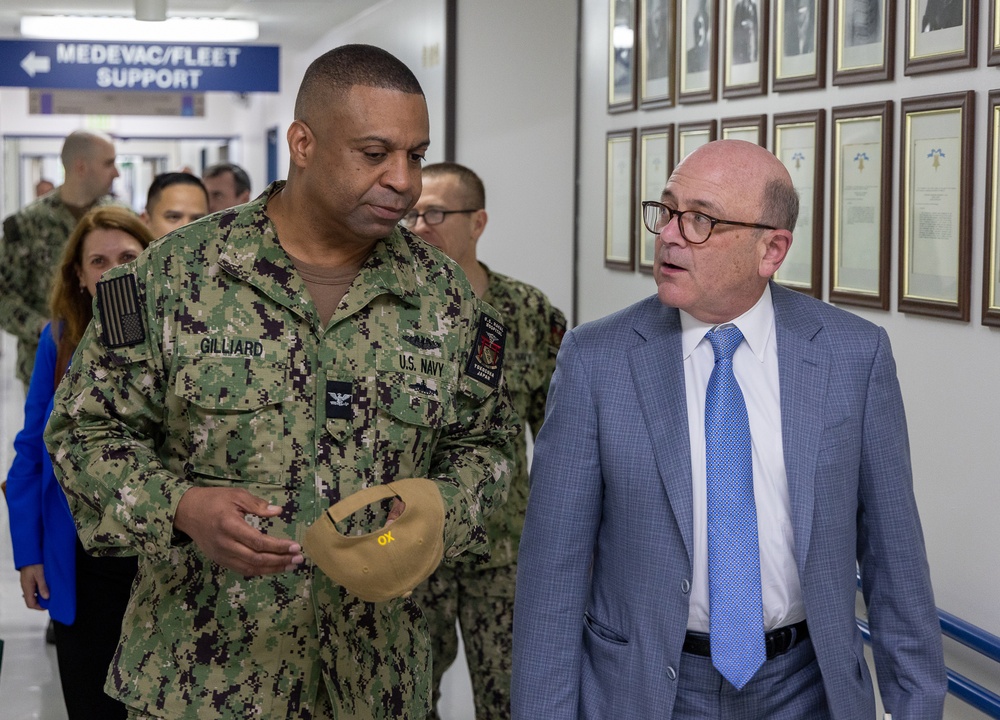 The Honorable Robert P. Storch, DoD IG Visits USNMRTC Yokosuka