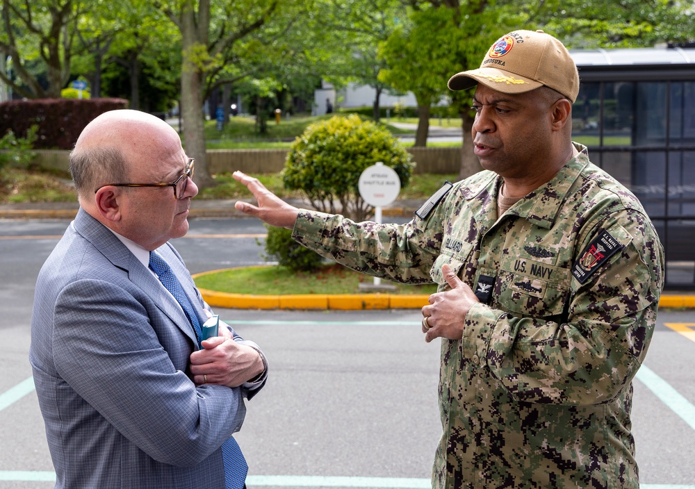 The Honorable Robert P. Storch, DoD IG Visits USNMRTC Yokosuka