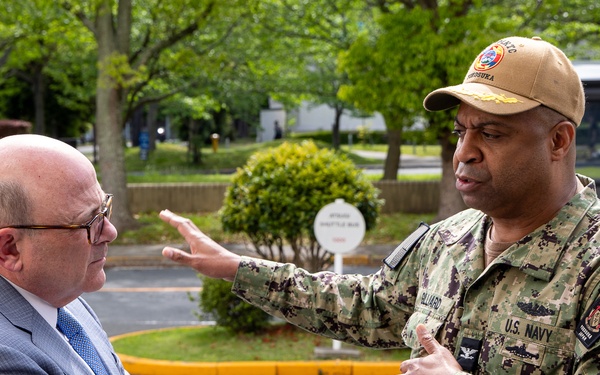 The Honorable Robert P. Storch, DoD IG Visits USNMRTC Yokosuka