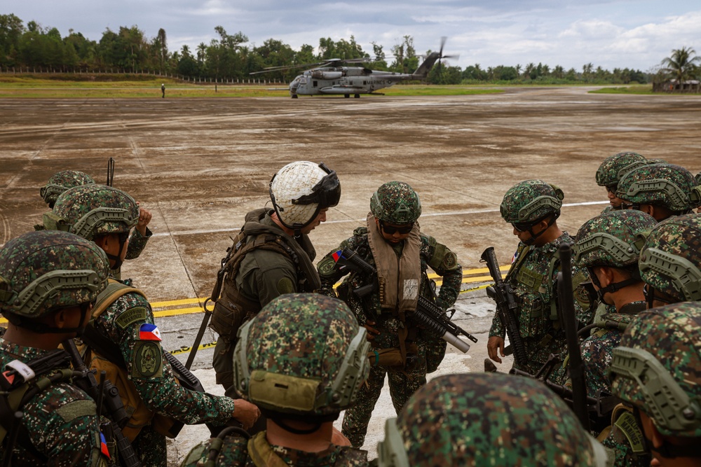 Balikatan 24: U.S., Philippine Marines Rehearse Airfield Security Training