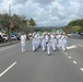 US Pacific Fleet Band marches in the 2024 Merrie Monarch Parade