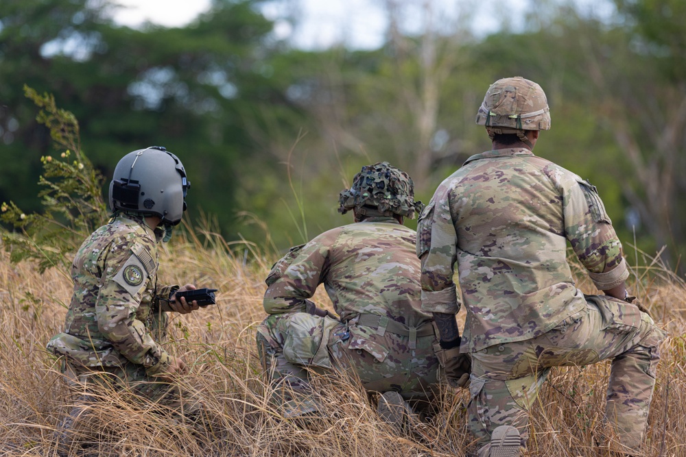 U.S. Army Soldiers conduct MEDEVAC training