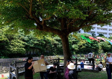 Camp Kinser Aja River clean up