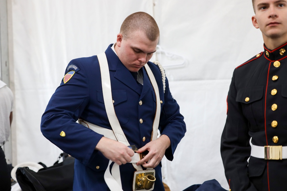 Joint Armed Forces Color Guard at the 2024 NFL Draft