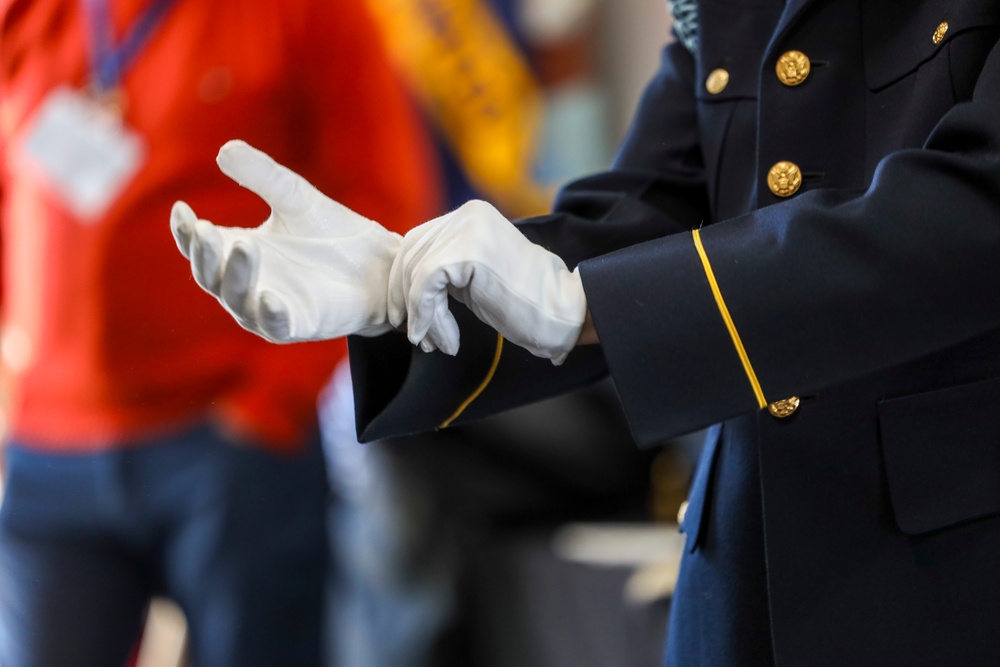 Joint Armed Forces Color Guard at the 2024 NFL Draft
