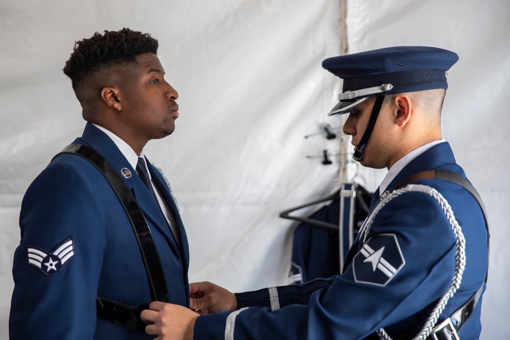 Joint Armed Forces Color Guard at the 2024 NFL Draft