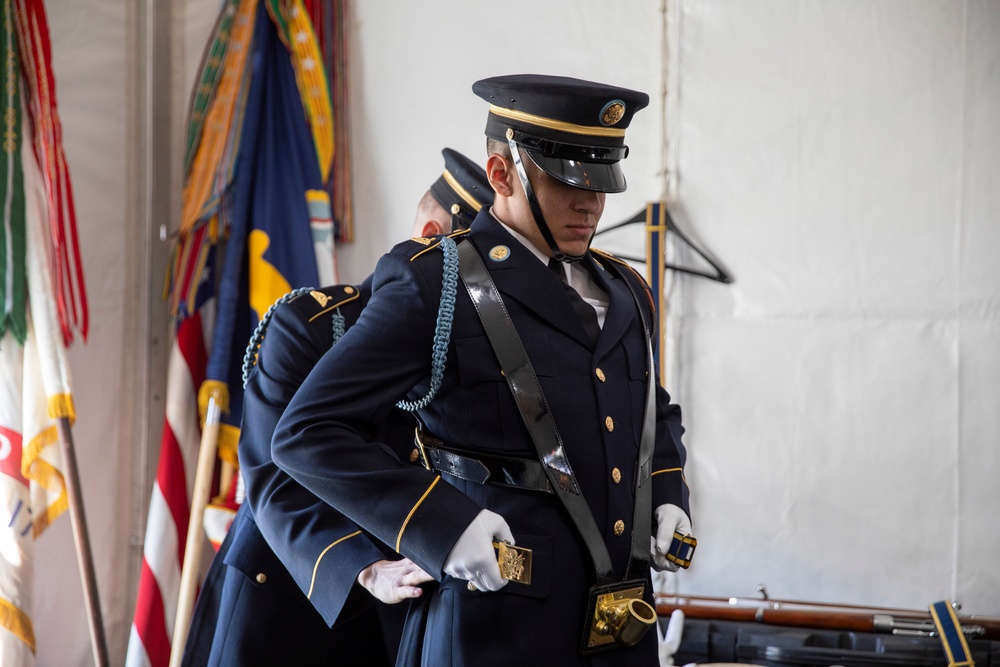 Joint Armed Forces Color Guard at the 2024 NFL Draft