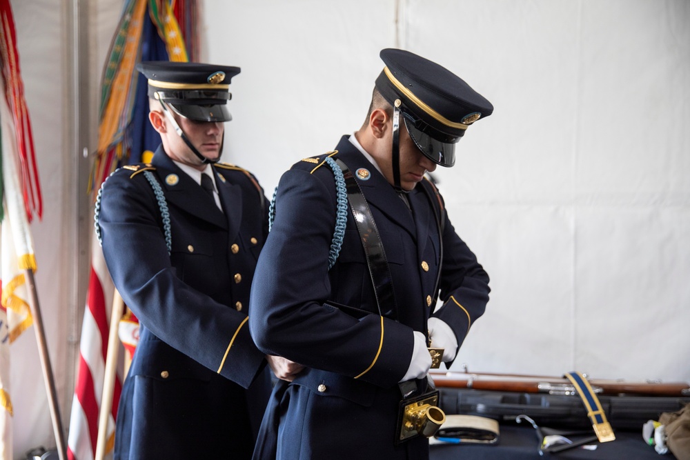 Joint Armed Forces Color Guard at the 2024 NFL Draft