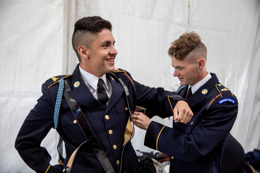 Joint Armed Forces Color Guard at the 2024 NFL Draft
