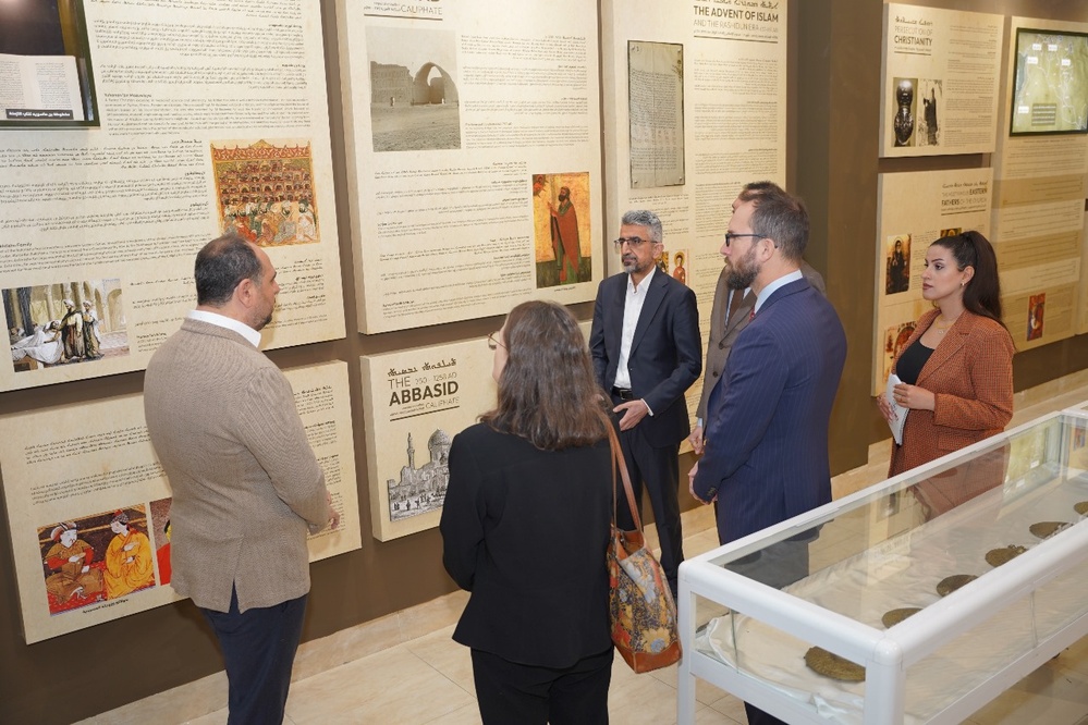 Consul General Mark Stroh and USAID/Iraq’s Acting Deputy Mission Director Nancy Godfrey visited the Syriac Heritage Museum in Erbil to meet the Antiquities Coalition team.