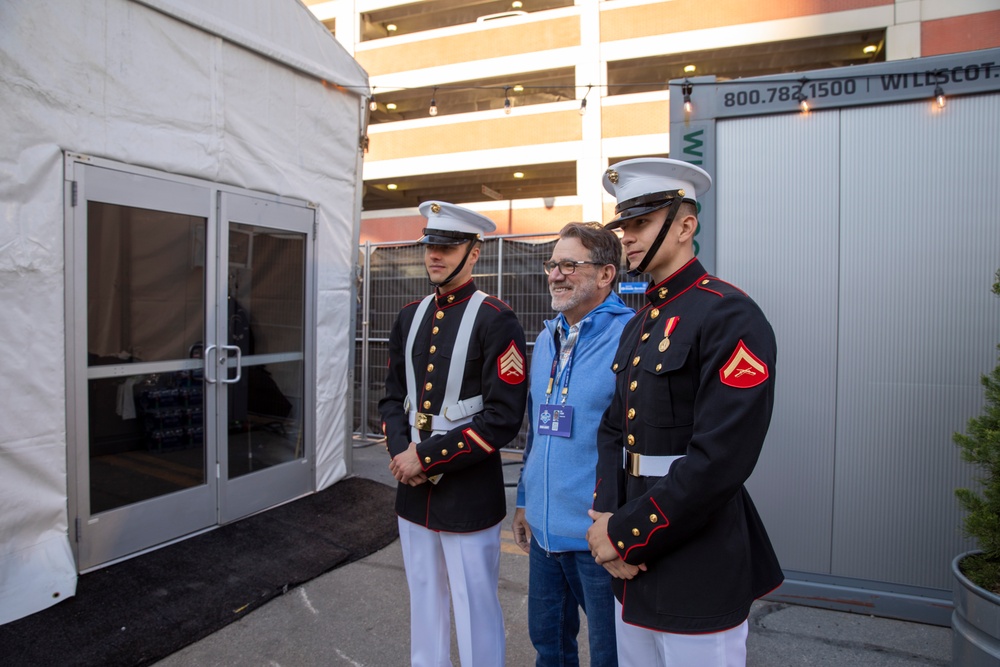Joint Armed Forces Color Guard at the 2024 NFL Draft