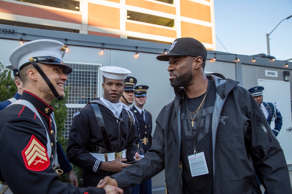 Joint Armed Forces Color Guard at the 2024 NFL Draft
