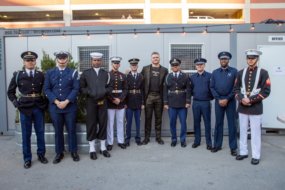 Joint Armed Forces Color Guard at the 2024 NFL Draft