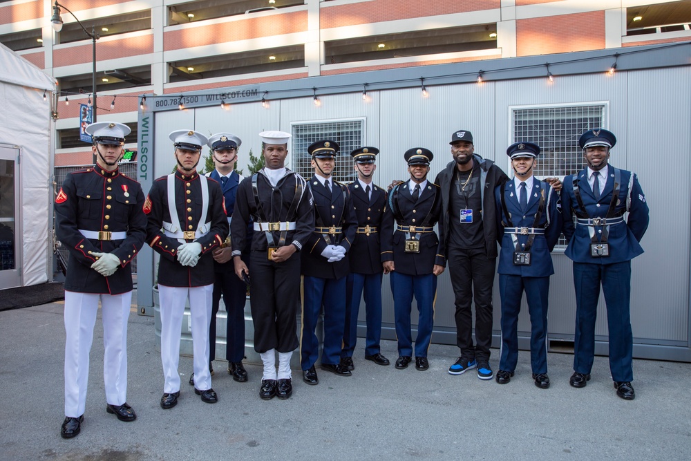 Joint Armed Forces Color Guard at the 2024 NFL Draft