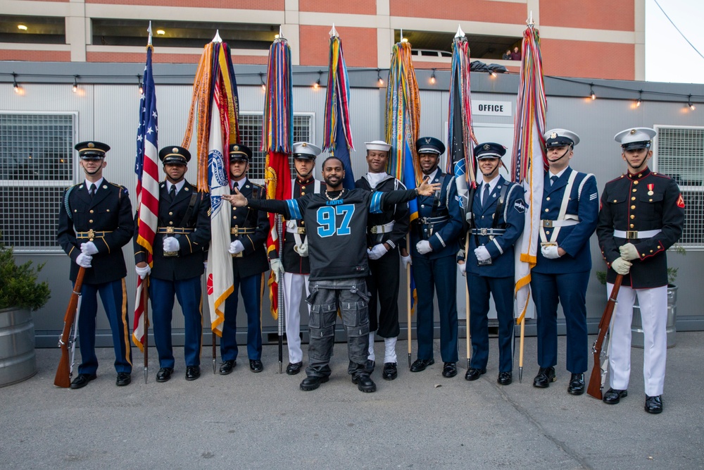 Joint Armed Forces Color Guard at the 2024 NFL Draft