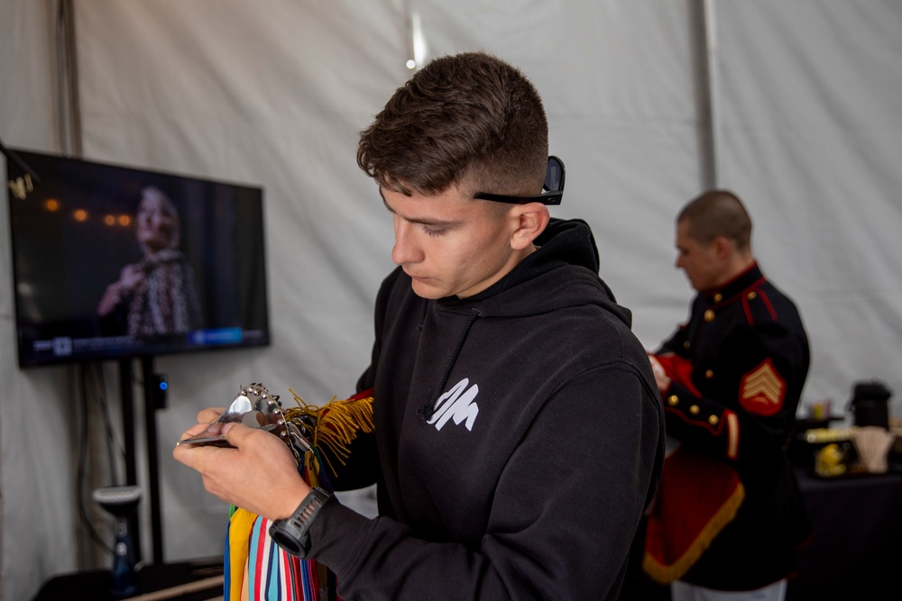 Joint Armed Forces Color Guard at the 2024 NFL Draft