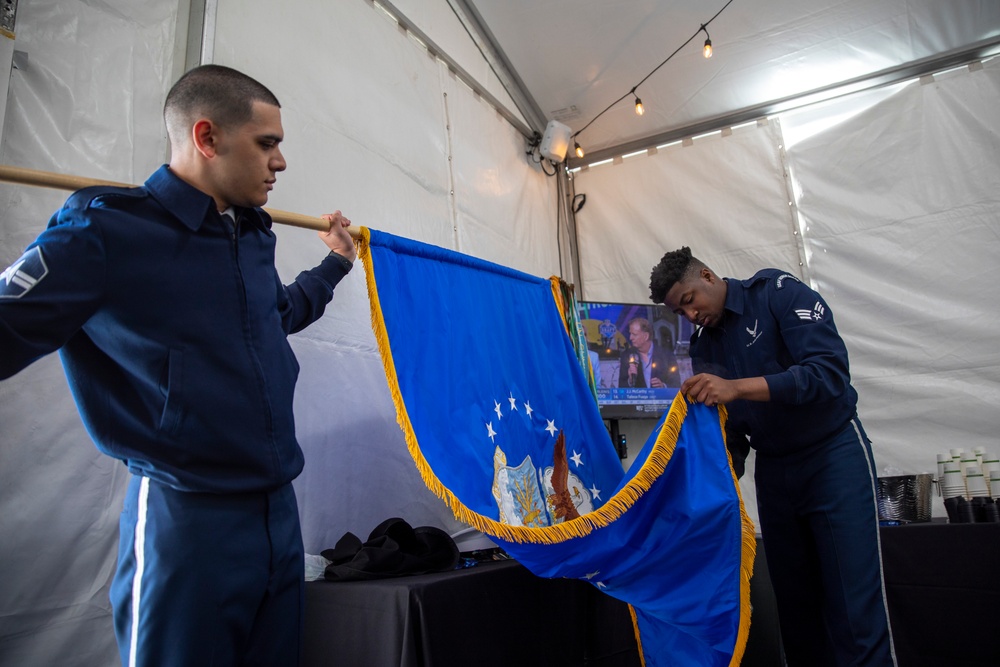 Joint Armed Forces Color Guard at the 2024 NFL Draft