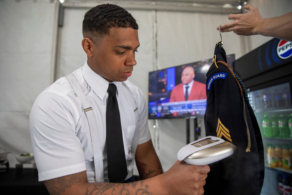 Joint Armed Forces Color Guard at the 2024 NFL Draft