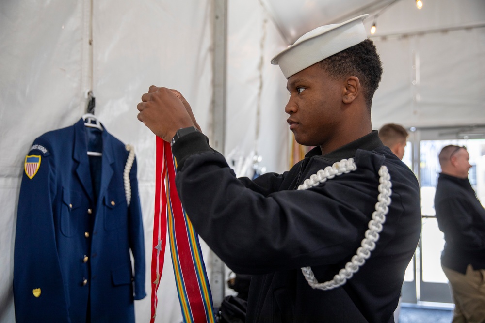 Joint Armed Forces Color Guard at the 2024 NFL Draft
