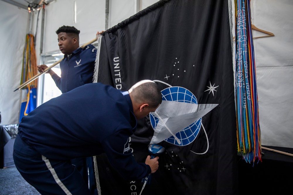 Joint Armed Forces Color Guard at the 2024 NFL Draft