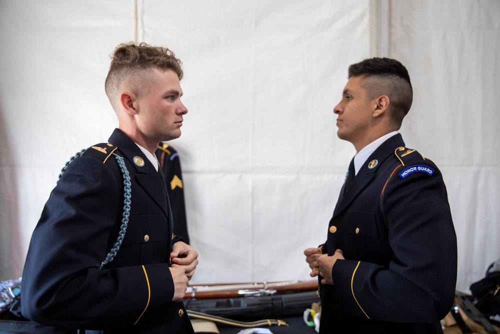 Joint Armed Forces Color Guard at the 2024 NFL Draft