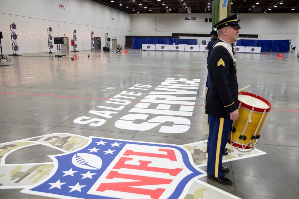 Joint Armed Forces Color Guard at USA Wheelchair Football League All-Star Game