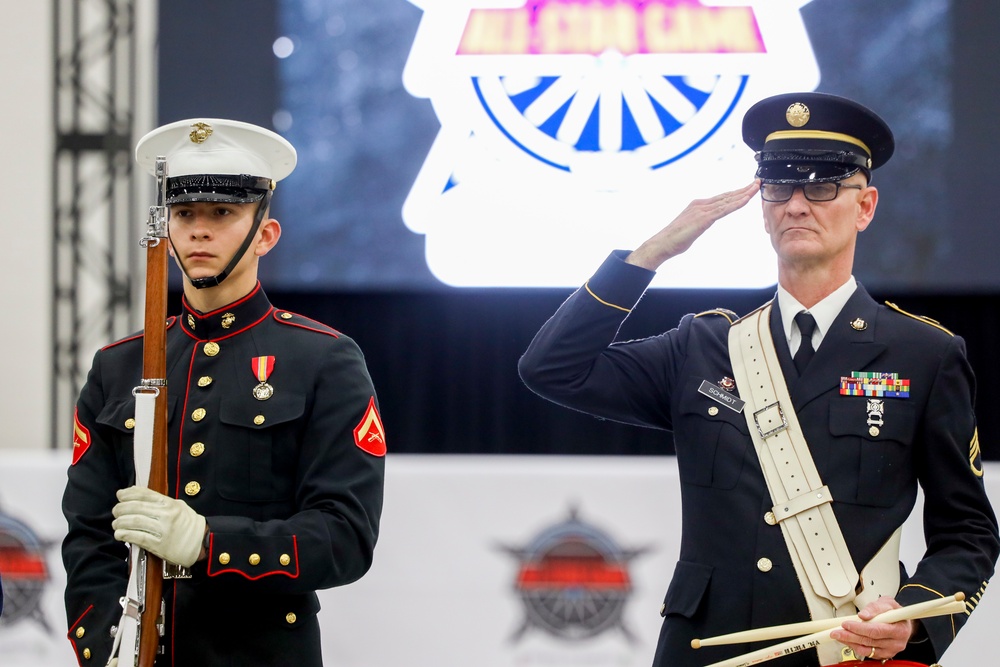 Joint Armed Forces Color Guard at USA Wheelchair Football League All-Star Game