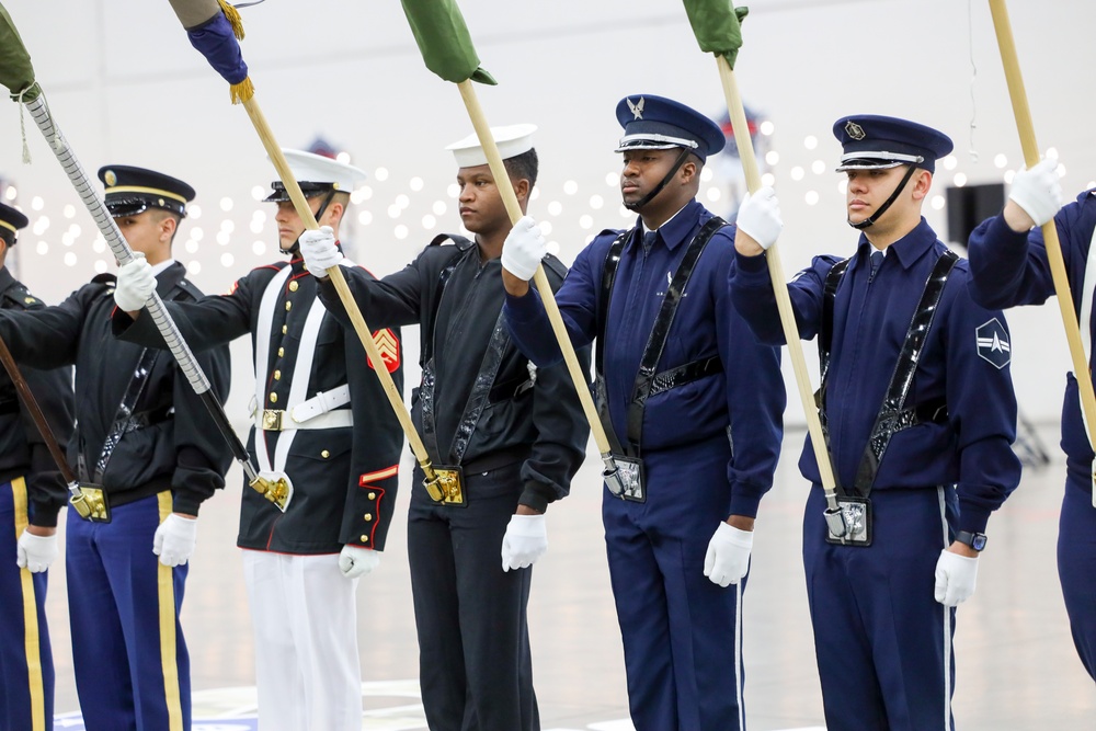 Joint Armed Forces Color Guard at USA Wheelchair Football League All-Star Game