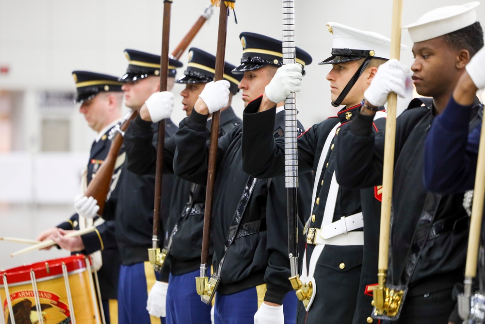Joint Armed Forces Color Guard at USA Wheelchair Football League All-Star Game