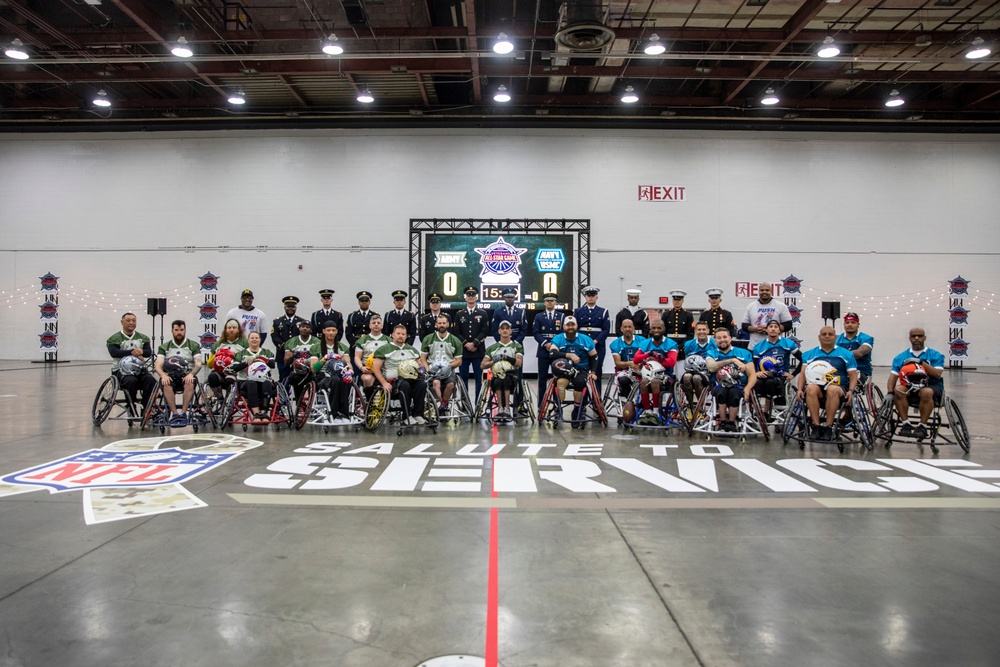 Joint Armed Forces Color Guard at USA Wheelchair Football League All-Star Game