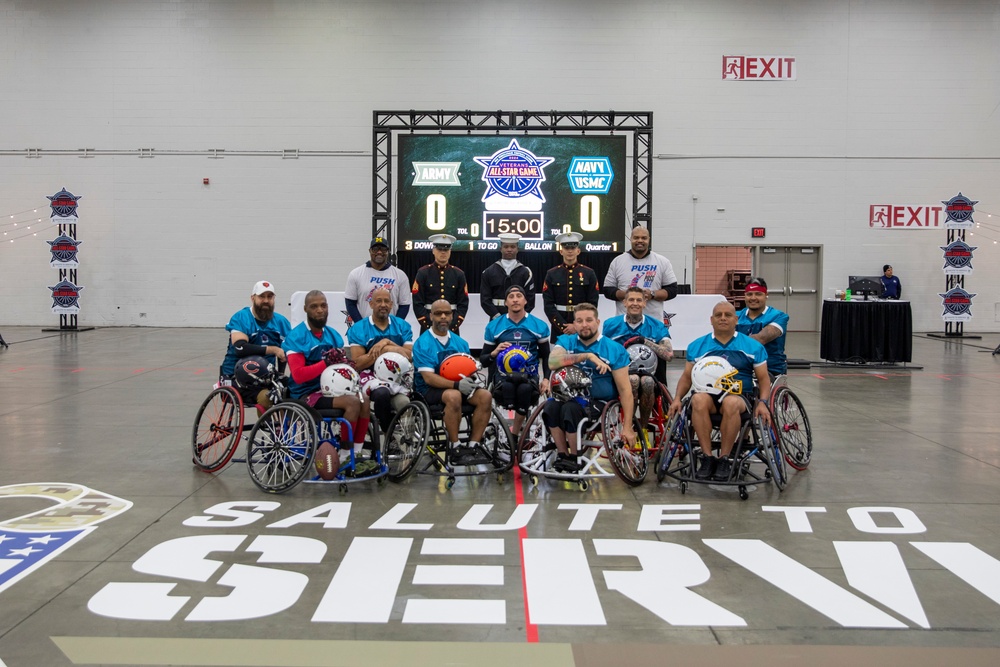 Joint Armed Forces Color Guard at USA Wheelchair Football League All-Star Game
