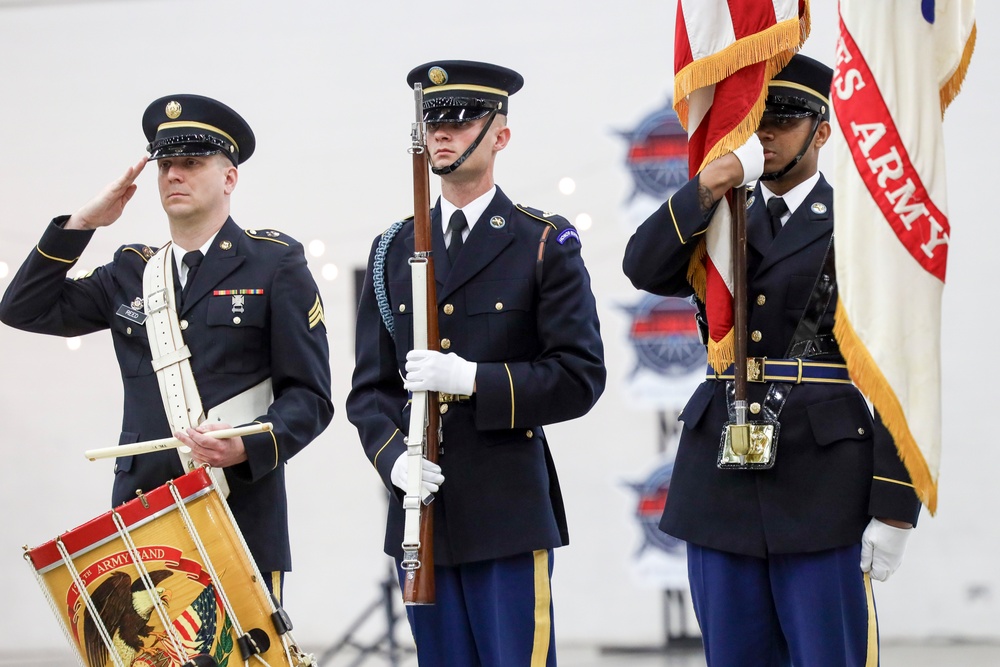 Joint Armed Forces Color Guard at USA Wheelchair Football League All-Star Game
