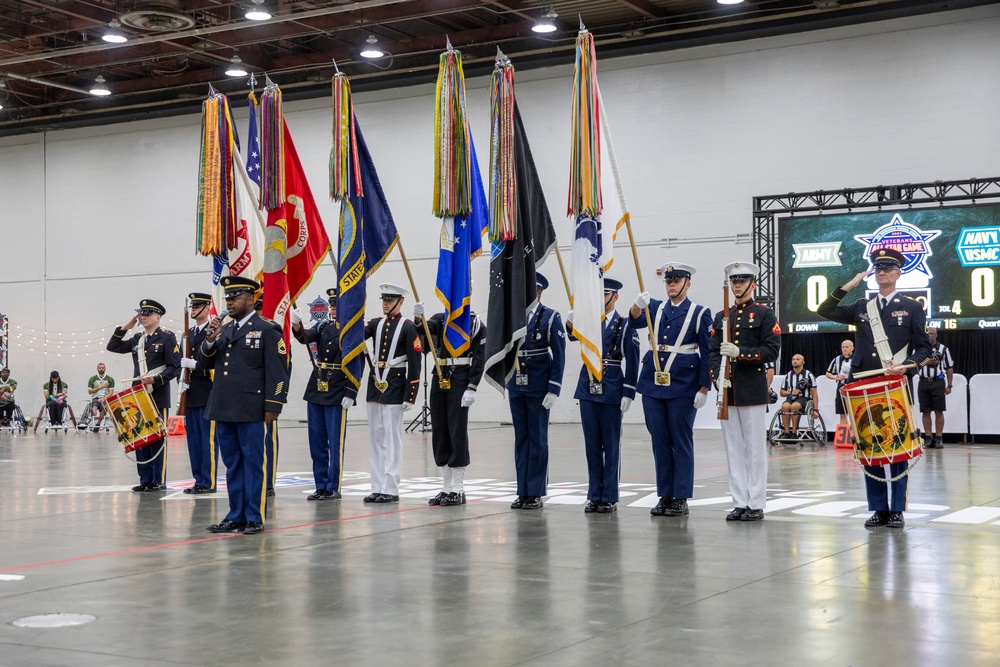 Joint Armed Forces Color Guard at USA Wheelchair Football League All-Star Game