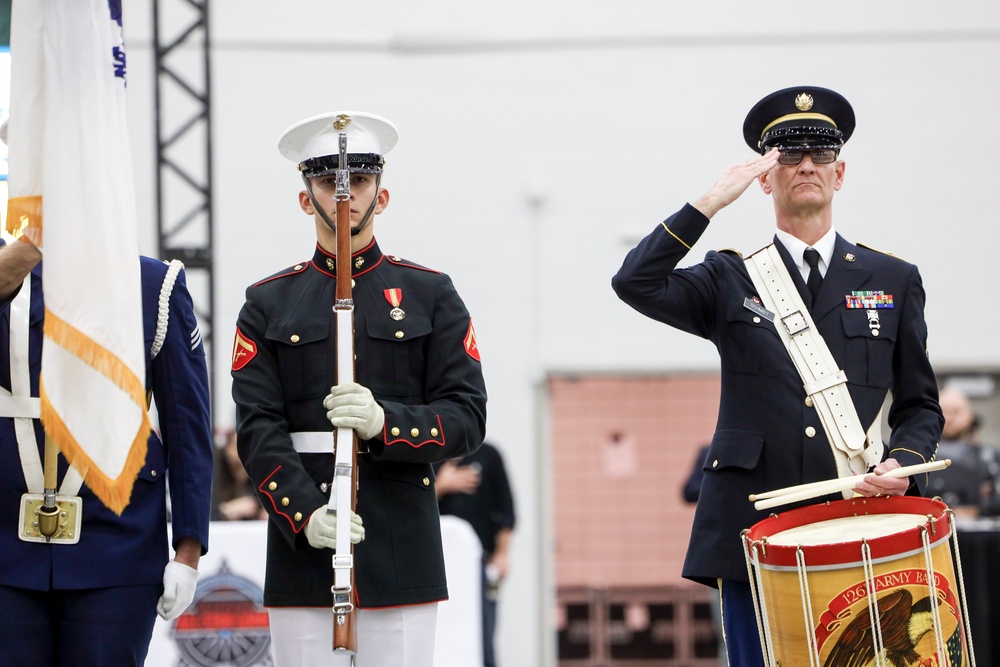 Joint Armed Forces Color Guard at USA Wheelchair Football League All-Star Game