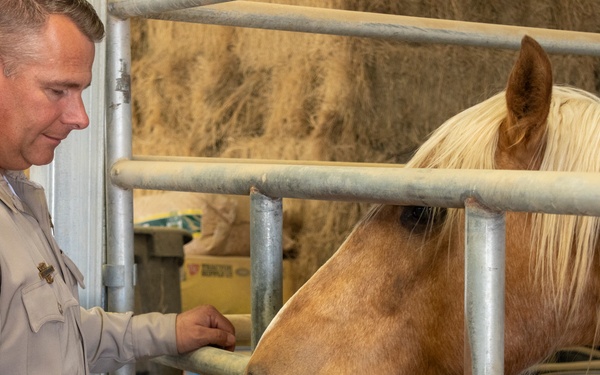 CHP Visit to Mounted Color Guard Stables