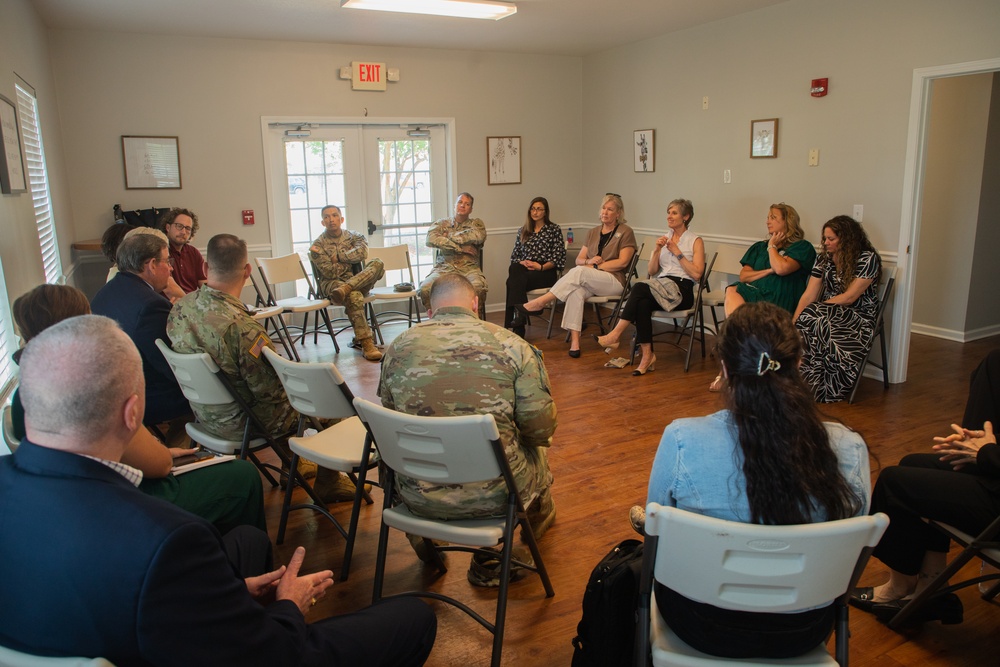 Patty George visits Fort Stewart