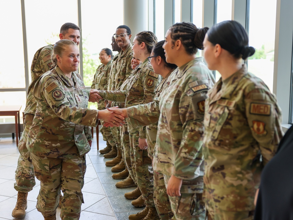 Lt. Gen. Linda S. Hurry visits Tinker AFB