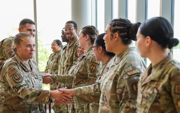 Lt. Gen. Linda S. Hurry visits Tinker AFB