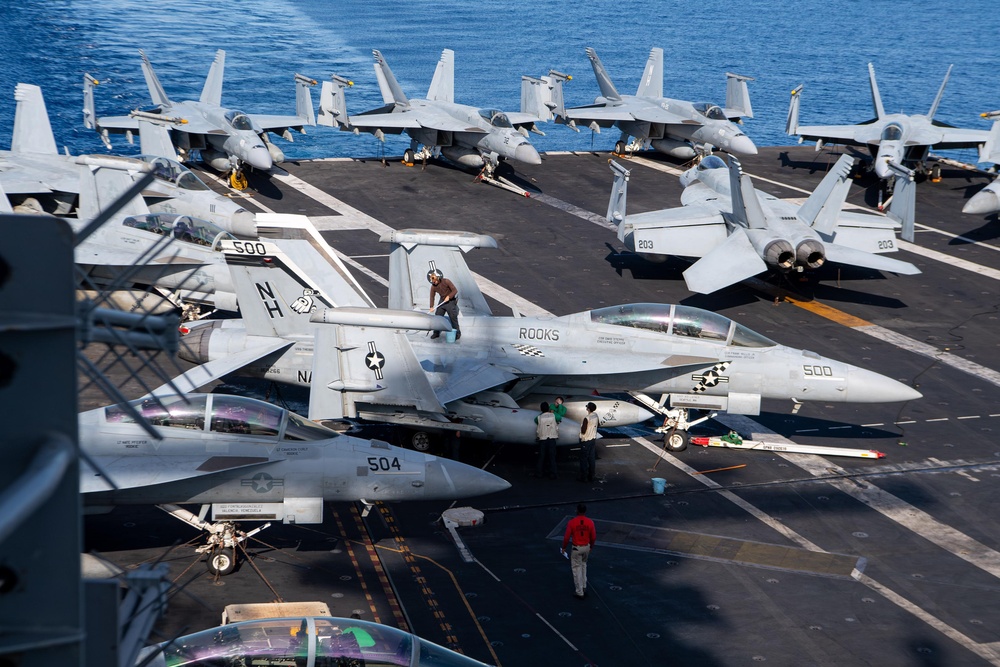 Theodore Roosevelt Flight Deck Ops